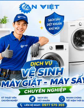Bảng giá dịch vụ vệ sinh máy giặt, máy sấy tại Điện Máy An Việt