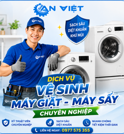 Bảng giá dịch vụ vệ sinh máy giặt, máy sấy tại Điện Máy An Việt