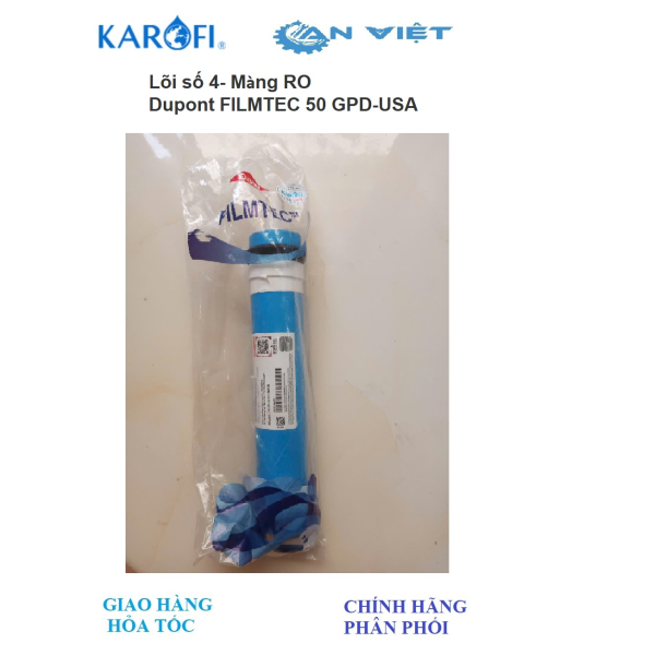 Lõi số 4-Màng RO Karofi Dupont FILMTEC 50 GPD-USA